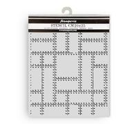 Stamperia - Thick Stencil for Scrapbooks, Albums, Cards, Bullet Journals, and More, Flexible Material, Easy to Clean, Perfect for Crafts and Gifting (A New Beginning, Metal Plates)