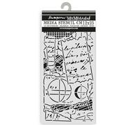 Stamperia - Thick Stencil for Scrapbooks, Albums, Cards, Bullet Journals, and More, Flexible Material, Easy to Clean, Perfect for Crafts and Gifting (A New Beginning, Notes)