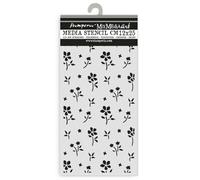 Stamperia - Thick Stencil for Scrapbooks, Albums, Cards, Bullet Journals, and More, Flexible Material, Easy to Clean, Perfect for Crafts and Gifting (Family, Small Flower Pattern)