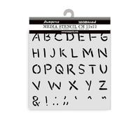 Stamperia - Thick Stencil for Scrapbooks, Albums, Cards, Bullet Journals, and More, Flexible Material, Easy to Clean, Perfect for Crafts and Gifting (Baby, Alphabet)