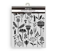 Stamperia - Thick Stencil for Scrapbooks, Albums, Cards, Bullet Journals, and More, Flexible Material, Easy to Clean, Perfect for Crafts and Gifting (Herbarium Silvae, Herbarium)