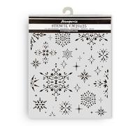 Stamperia - Thick Stencils for Scrapbooks, Albums, Cards, Bullet Journalling, and More, Flexible Material, Easy to Clean, Perfect for Hobbies, Crafts and Gifting (The Owl’s House, Snowflakes)