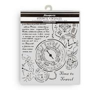 Stamperia - Thick Stencils for Scrapbooks, Albums, Cards, Bullet Journalling, and More, Flexible Material, Easy to Clean, Perfect for Hobbies, Crafts and Gifting (Venice, City of Art - Time to Travel)