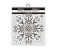 Stamperia - Thick Stencils for Scrapbooks, Albums, Cards, Bullet Journalling, and More, Flexible Material, Easy to Clean, Perfect for Hobbies, Crafts and Gifting (The Owl’s House, Snowflake)
