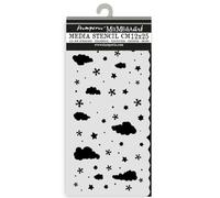 Stamperia - Thick Stencils for Scrapbooks, Albums, Cards, Bullet Journalling, and More, Flexible Material, Easy to Clean, Perfect for Hobbies, Crafts and Gifting (Candy Christmas, Clouds)