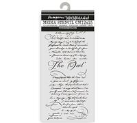 Stamperia - Thick Stencils for Scrapbooks, Albums, Cards, Bullet Journalling, and More, Flexible Material, Easy to Clean, Perfect for Hobbies, Crafts and Gifting (The Owl’s House, Letter)