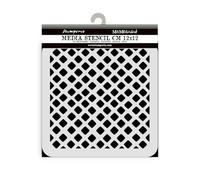 Stamperia - Thick Stencils for Scrapbooks, Albums, Cards, Bullet Journalling, and More, Flexible Material, Easy to Clean, Perfect for Hobbies, Crafts and Gifting (Candy Christmas, Waffle Pattern)
