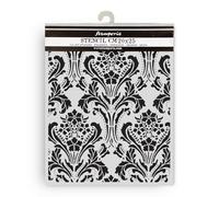 Stamperia - Thick Stencils for Scrapbooks, Albums, Cards, Bullet Journals, and More, Flexible Material, Easy to Clean, Perfect for Crafts and Gifting (Quiet Days, Baroque Tapestry)