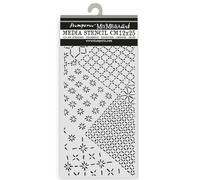 Stamperia - Thick Stencils for Scrapbooks, Albums, Cards, Bullet Journals, and More, Flexible Material, Easy to Clean, Perfect for Crafts and Gifting (Quiet Days, Mixed Tiles)