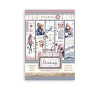Stamperia - Washi Pad for Scrapbookums, Albums, Card Making, Bullet Journalling and More, Translucent and Easy to Cut, Acid Free, Perfect for Hobbies, Crafts, and Gifting (Dewdrops) (A5) (8 hojas)