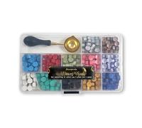 Stamperia - Wax Set for Scrapbooking, Albums, Card Making, Bullet Journalling and More, 12 Vibrant Colours, Includes Spoon for Easy Melting and Pouring, Perfect for Crafts and Gifting (5g Each)