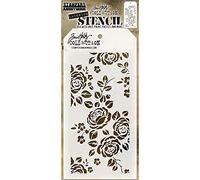 Stampers Anonymous_AGW AGTHS075 Tim Holtz Roses Stencil, material sintético, 28,4 x 11,4 x 0,1 cm