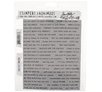 Stampers Anonymous_AGW Cling RBBR - Juego de sellos con texto pequeño, talla única