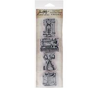 Stampers Anonymous Mini Tira de Planos de Costura, Caucho, Gris, 3" by 10"
