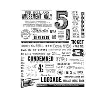 Stampers Anonymous Sello transparente excéntrico para hacer tarjetas, álbumes de recortes y medios mixtos, gris