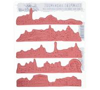 Stampers Anonymous Tim Holtz Cling Rubber Stamp Set 7"X8.5"-Cityscapes