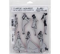 Stampers Anonymous Tim Holtz Cling Rubber Stamp Set 7"X8.5"-Runway