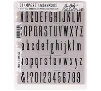 Stampers Anonymous Tim Holtz Cling Rubber Stamp Set 7"X8.5"-Tall Text