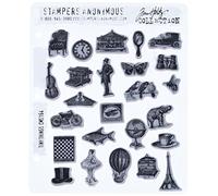 Tim Holtz Large Cling Rubber Stamp Set-Tiny Things