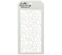 Stampers Anonymous Tim Holtz Layered Stencil 4.125"X8.5"-Crackle