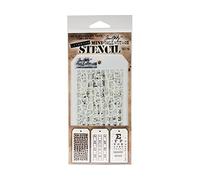 Stampers Anonymous Tim Holtz Mini Capa Stencil Set # 16