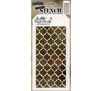 Stampers Anonymous Tim Holtz - Plantilla para estarcir, diseño de celosía, Transparente
