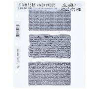 Stampers Anonymous Tim Holtz Reflections - Juego de Sellos para Estampado (Goma, 17 x 21 cm), diseños Variados