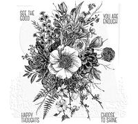 Stampers Anonymous Tim Holtz - Sello adhesivo (17,8 x 21,9 cm), diseño de jardín glorioso