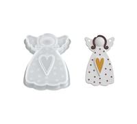 Stampo Angelo Silicone - Modello In Silicones Per Cemento Natalizio | Forma Per Resina Epossidica Natalizia, Stampos Decorativo Per Creazioni Natalizie, Colata Gesso, Candela, Sapone, Artigianato Fai