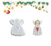 Stampo Angelo Silicone - Modello In Silicones Per Cemento Natalizio | Forma Per Resina Epossidica Natalizia, Stampos Decorativo Per Creazioni Natalizie, Colata Gesso, Candela, Sapone, Artigianato Fai