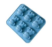 Stampo Per Ghiaccio In Silicone - 6 Cavità Morbido Scimmia Riutilizzabile Stampa A Forma Di | 20x10 Cm Stampo Per Ghiaccio Da Congelatore | Per Bevande, Caffè, Whiskey, Cucina, Frigo