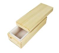 Stampo Per Sapone A Panetto,Contenitore Con Forme Rettangolari In Silicone E Coperchio In Legno - Stampo Artigianale Da 1300ml Non Aderente Per Progetti Di Natale San Festa Della Mamma Ringr
