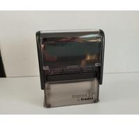 STAMPRINT VERSAL | Sello Personalizado Automático | Sello de Caucho con Logo para Oficina | Sello para Médico y Profesor de Dirección | Modelo 3912 | Diseño 45x16 mm| 4 Líneas | Tinta Incluída