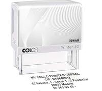 STAMPRINT VERSAL | Sello Personalizado | Sellos Empresa Automatico | Sellos Oficina Caucho Direccion | Sello Logo Medico Profesor | COLOP 30 | Diseño 45x15mm | 4 Líneas | Tinta Incluida