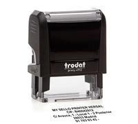 STAMPRINT VERSAL | Sello Personalizado | Sellos Empresa Automatico | Sellos Oficina Caucho Direccion | Sello Logo Medico Profesor | TRODAT 4912 | Diseño 45x15mm | 4 Líneas (4 lineas)