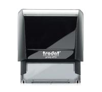 STAMPRINT VERSAL Sellos Personalizados TRODAT 4913 55x20 mm | Sello de Caucho Automático con Logo y Texto | Sello Nombre y Dirección para Oficina, Empresa, Médico y Profesor | Negro