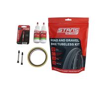 STAN ´S No Tubos Road And Grava Bicicleta Tubeless Kit Tape 25mm Válvula 55mm