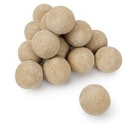 Stanbroil Bolas de fuego de cerámica - Piedras redondas de 3 pulgadas para hoguera y chimenea - Juego de 15, beige