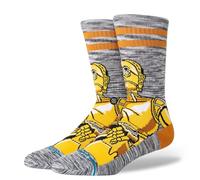 Stance Calcetines Crew C3PO Unisex Gris/Amarillo Talla 43/46 Modelo 2025