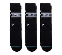 Stance Basic Crew Sock - Paquete de 3, Negro, Small