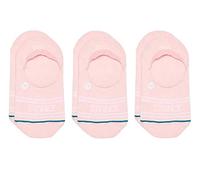 Stance Basic No Show Socks 3-Pack (Medium, Pink)