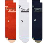 Stance - Calcetines Basic Crew (3 Pares), Unisex, Indigo, L [42 - 46]