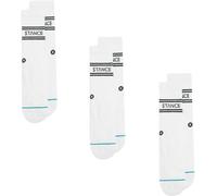 Stance - Calcetines Basic Crew (3 Pares), Unisex, White, M [38 - 42]