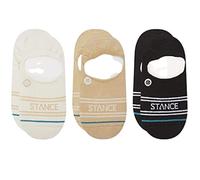 Stance Calcetines básicos invisibles para hombre [paquete de 3] (L, crema), Crema, Large