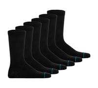 STANCE Calcetines Unisex Pack De 6 - Shelter, Logo, Crew, Color Sólido Negro...