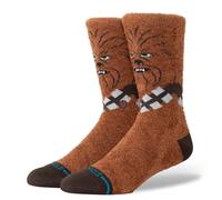 Stance Chewie Crew Socks Chewbacca Star Wars - Calcetines de pantorrilla acogedores marrones, marrón, M