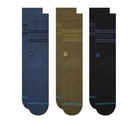 Stance de los hombres Paquete de 3 calcetines informales, Multicolor, L