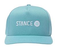 Stance Gorra curvada para hombre, 6 paneles, color verde azulado, azul petr leo, Taille unique