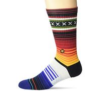 Stance Hombre Crew Sock Curren Calcetines, Red, Medium