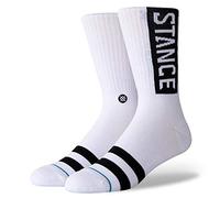 Stance Calcetines Crew Messy Blanco Talla S para hombre